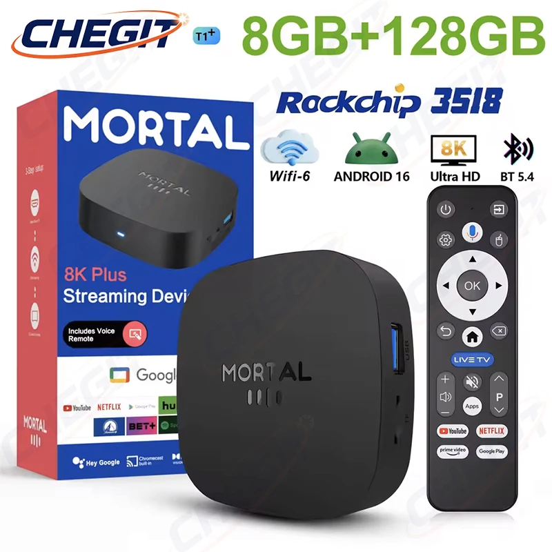 Khadas Vim4 8Gb - 2026 Neuer T1+ 8K HD TV-Box