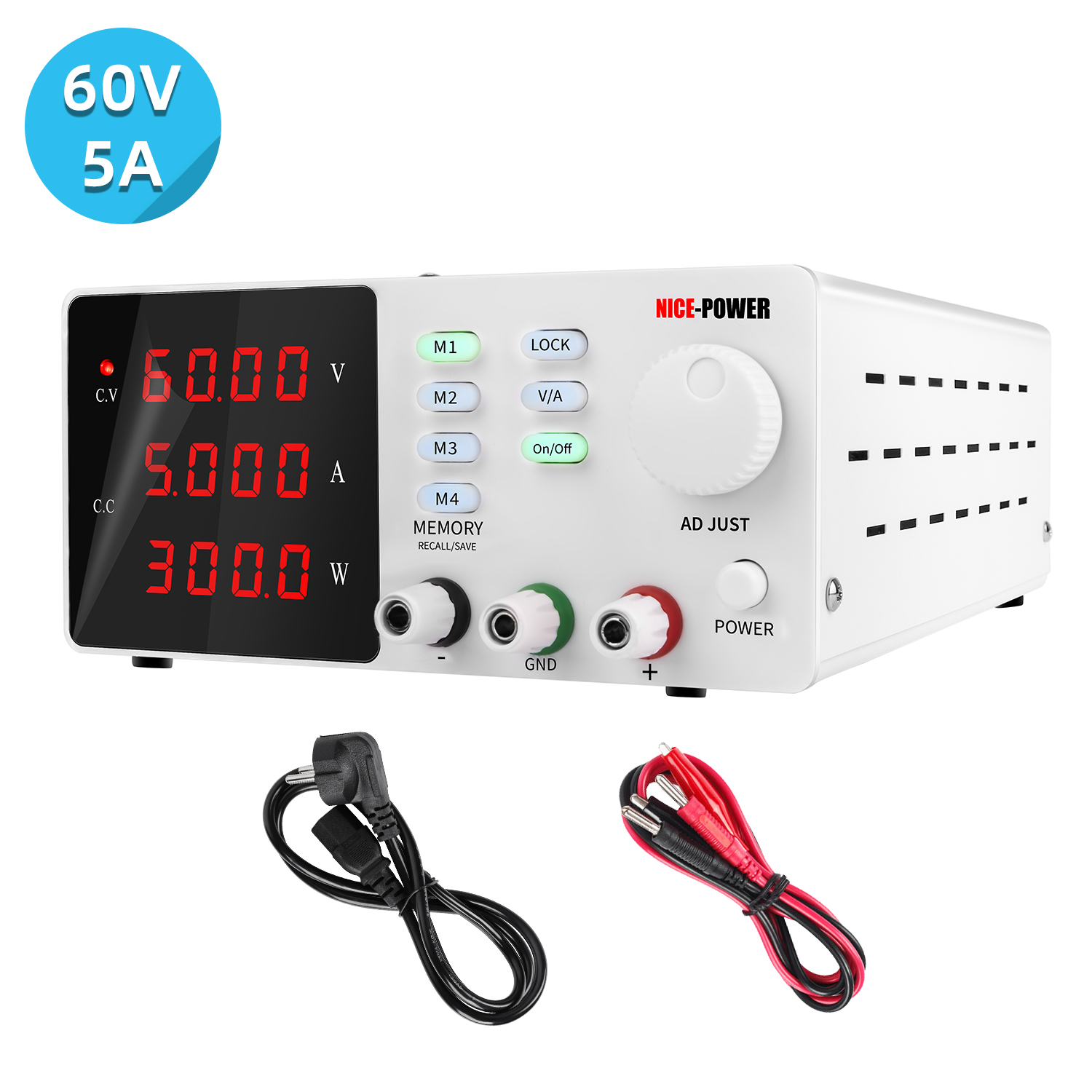 Programmable Dc Power Supply 60V 5A - Neues Design Nice Power Spps-S605 60V